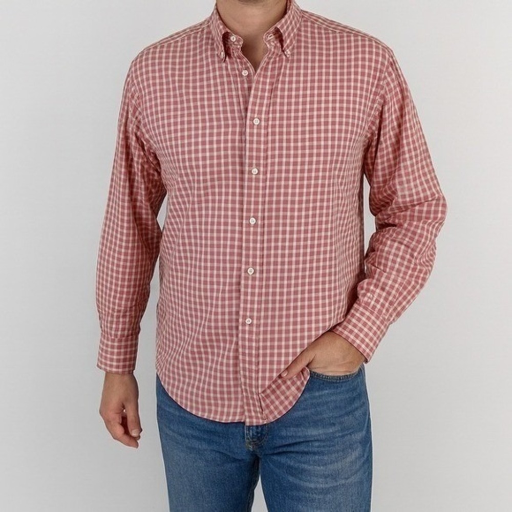 Burberry London Mens Plaid Shirt Sz XL Old Money Classic Quiet Luxury Academia